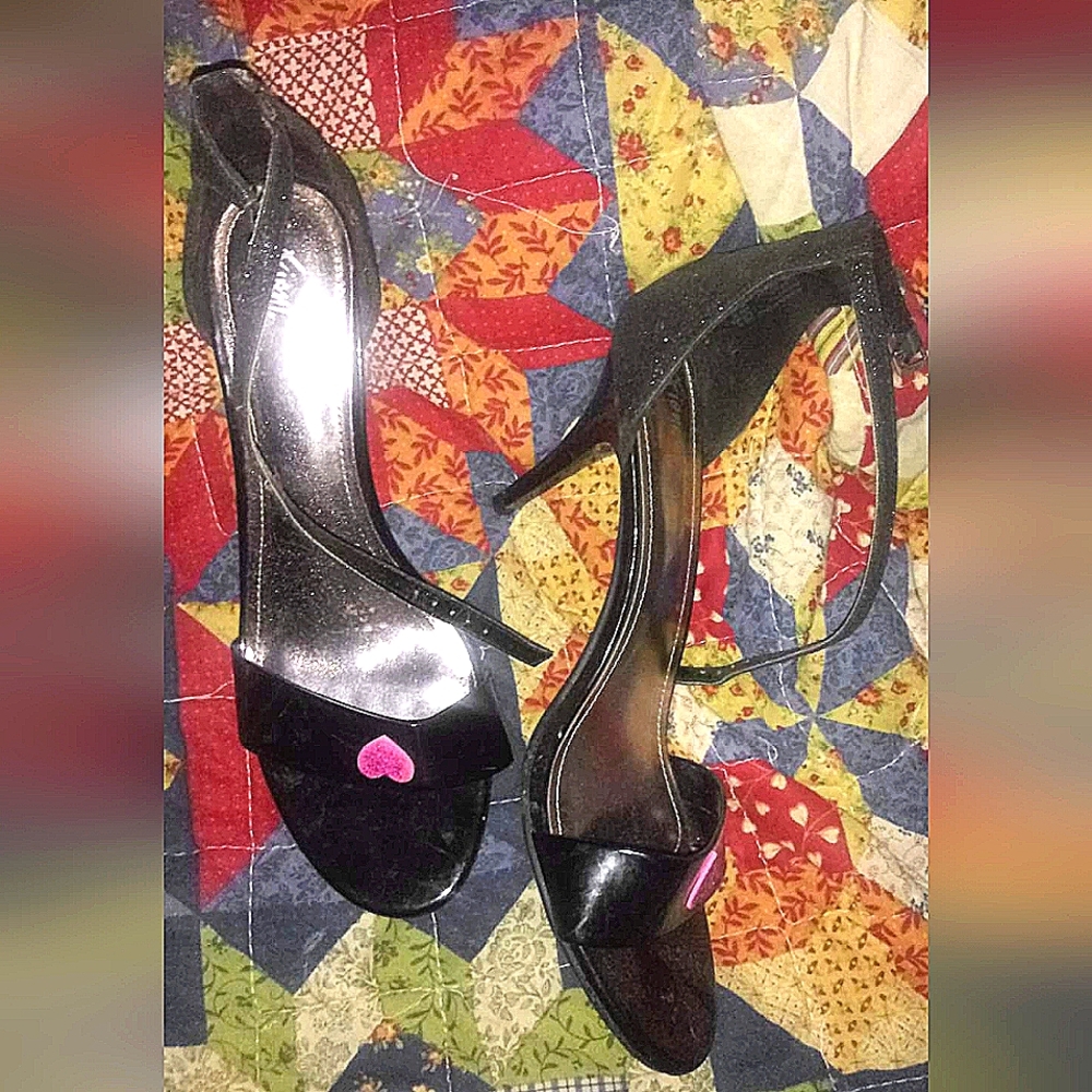 Open toe heels.